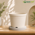 10 Inch White Nursery Pot